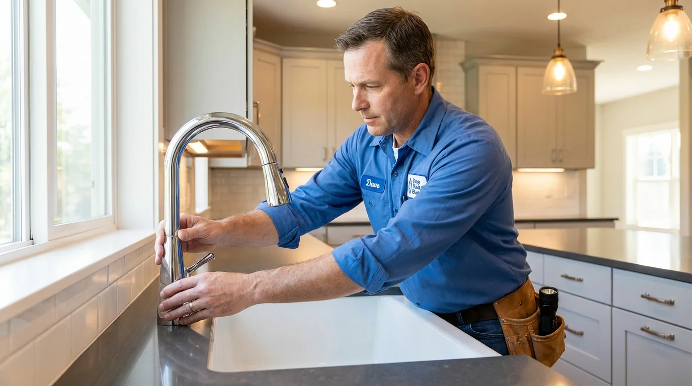 Kitchen faucet installation by Johns Plumbing LLC in Heber